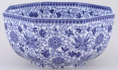 Bowl octagonal c1920s
